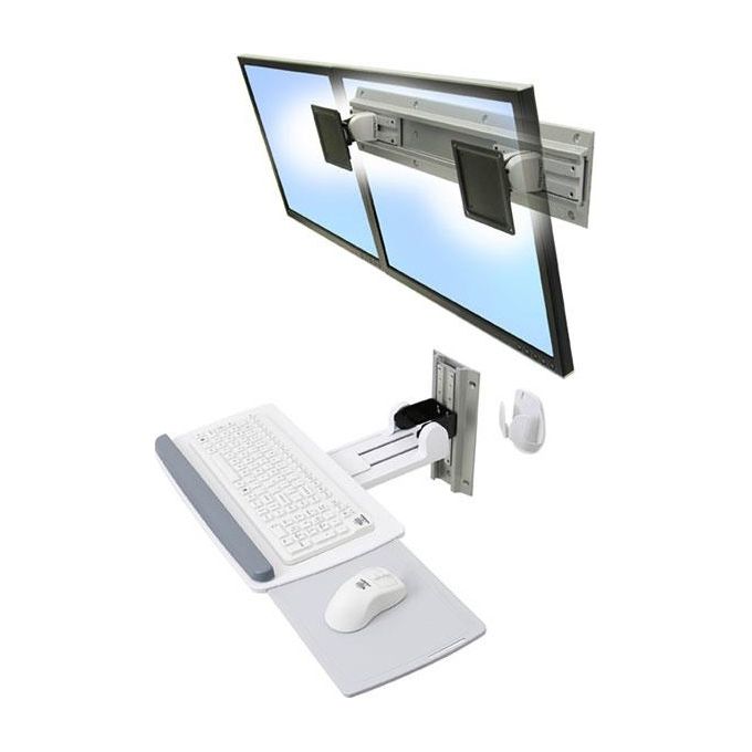 Ergotron Neo-Flex Keyboard Wall Mount KIT_ di Montaggio per Tastiera-Mouse Bianco