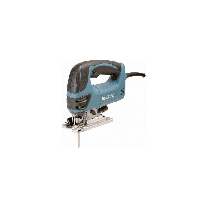 Makita 4350FCTJ Seghetto Alternativo 720W Velocita' Regolabile 5 Livelli Movimento Pendolo 4 Posizioni Base Inclinabile 0° 45° LED Illuminazione Sistema Aspirazione Polveri Valigetta MAKPAC inclusa colore Nero
