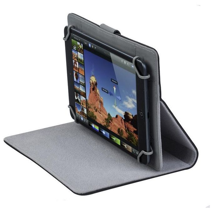 Rivacase 3017 Custodia Universale per Tablet 10'' Nero in Similpelle