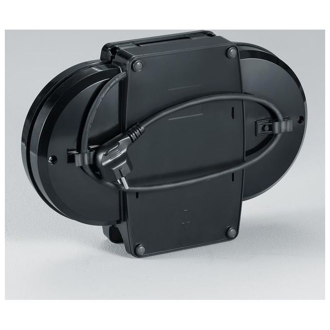 Severin WA 2106 Macchina per Waffle Doppia 1200W rivestimento antiaderente colore Nero