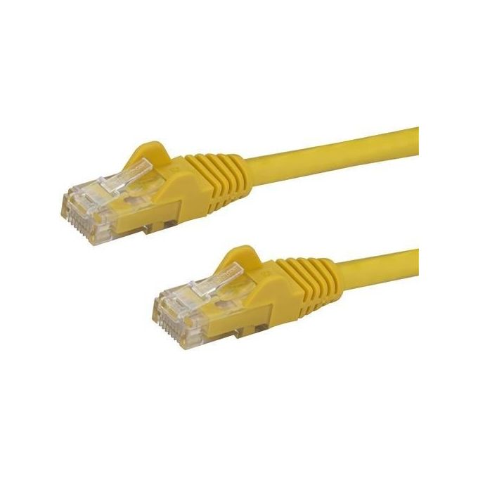 StarTech.com 2m Cat6 Yellow Snagless Gigabit Ethernet Rj45 cavo maschio maschio
