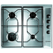 Indesit PAA642IXIWE1 Piano cottura Gas 58 cm 4 fuochi da incasso accensione elettronica sicurezza fiamma colore Inox