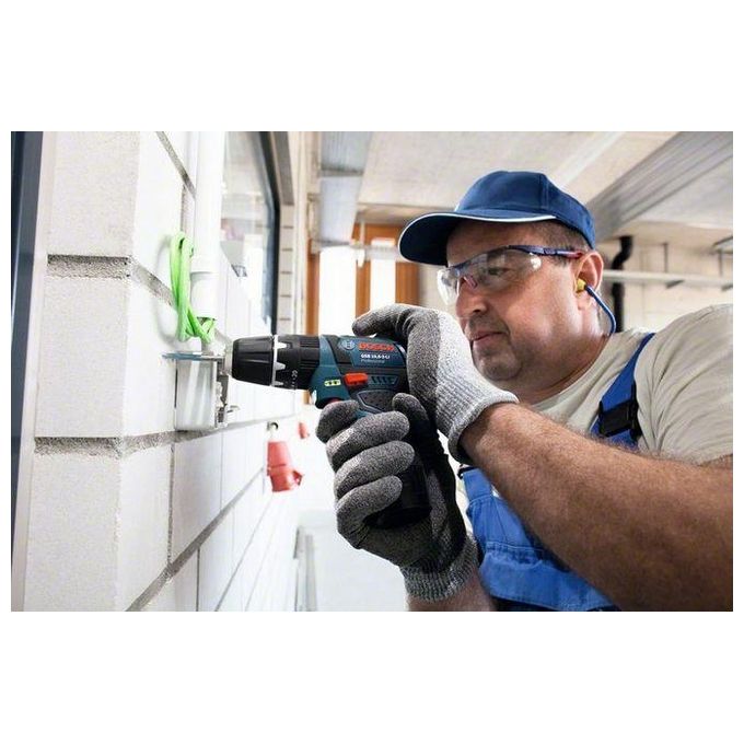 Bosch GSB 12V-15 Trapano Avvitatore a Percussione Nero-Blu-Rosso (Batteria Non Inclusa)
