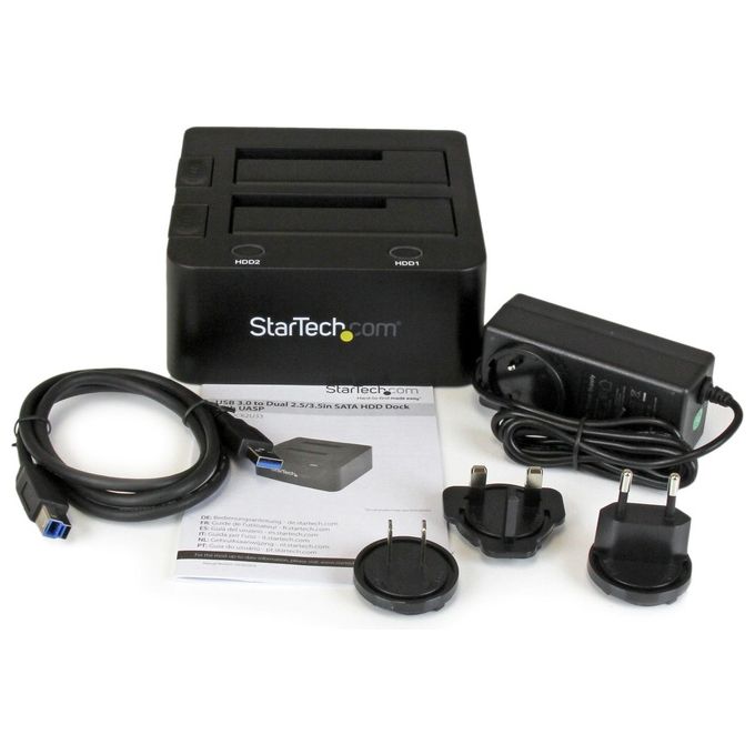 StarTech.com Usb 3.0 Dual Hdd-ssd Dock With Uasp-25-35'' Hard Drive Dock