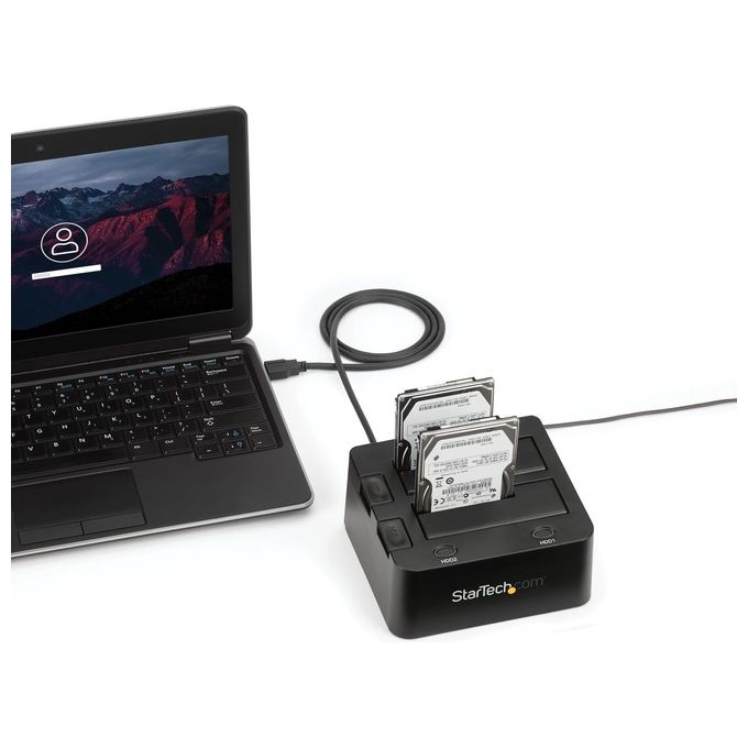 StarTech.com Usb 3.0 Dual Hdd-ssd Dock With Uasp-25-35'' Hard Drive Dock