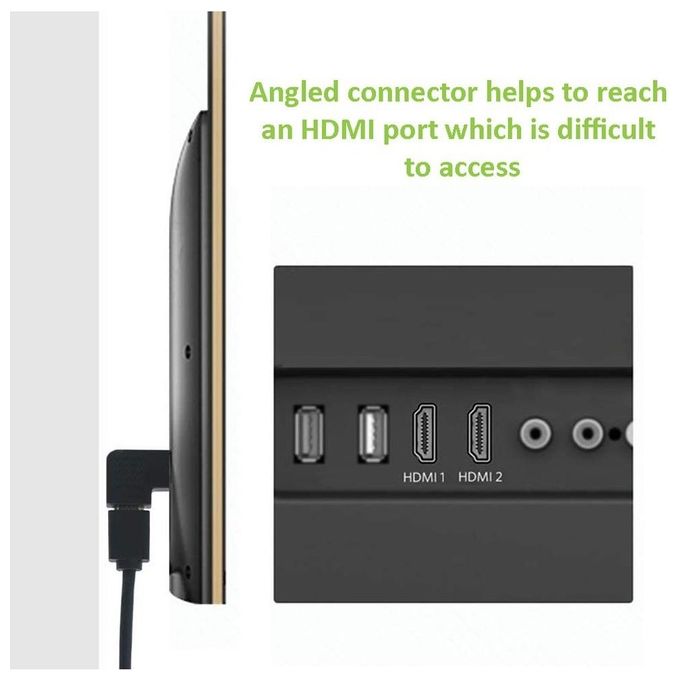Techly Adattatore Hdmi Angolato 270 Gradi