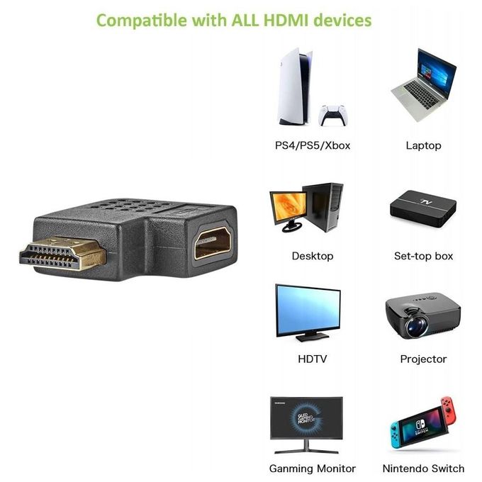 Techly Adattatore Hdmi Angolato 270 Gradi