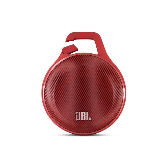 JBL JBLCLIPREDEU Clip Altoparlante Portatile Connessione Bluetooth e Cavo 5 h di Autonomia colore Rosso