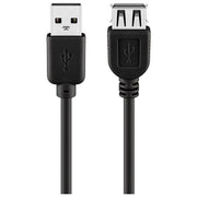 Link cavo prolunga usb 2.0 connettori a-a maschio-femmina - mt. 0,60 colore nero