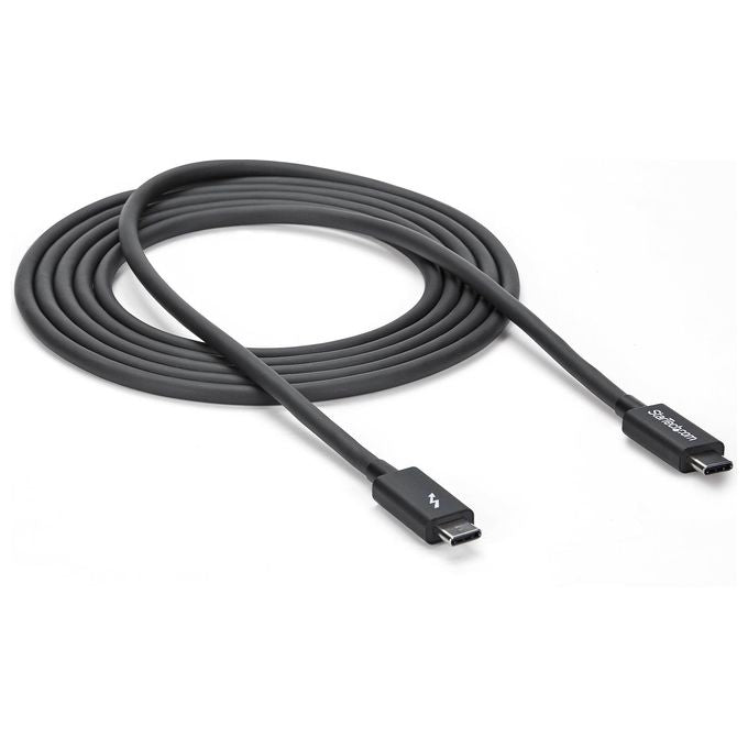 Startech cavo thunderbolt 3 usb-c (20gbps) da 2 m - compatibile con thunderbolt, usb e displayport - m-m