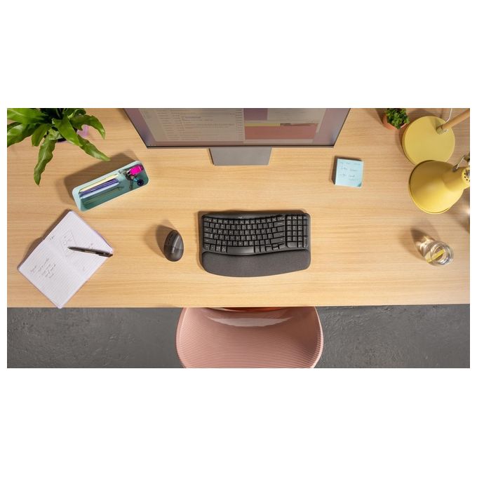 Logitech 910-006474 Lift Mouse Verticale Ergonomico per Mancini Wireless RF Bluetooth 4000 DPI colore Grafite