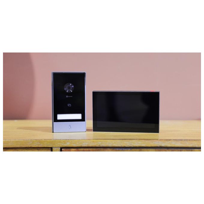 Ezviz HP7 Videocitofono Smart 2K Monitor Touch 7'' Wi-Fi Dual Band Visione Notturna Audio Bidirezionale colore Nero Argento