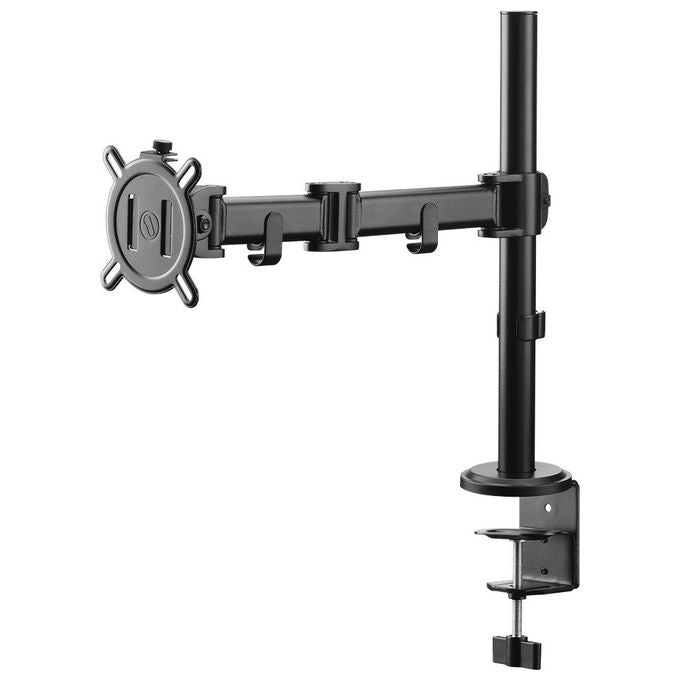 One For All DM2110 Supporto per Monitor Universale Regolabile 360° Altezza 35,5 cm VESA 75x75 100x100 mm 8 kg colore Nero