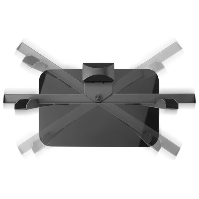 One For All WM2470 Supporto TV da Tavolo per Schermi 32'' a 55'' con Rotazione 70° e Regolazione Altezza 5 Posizioni colore Nero