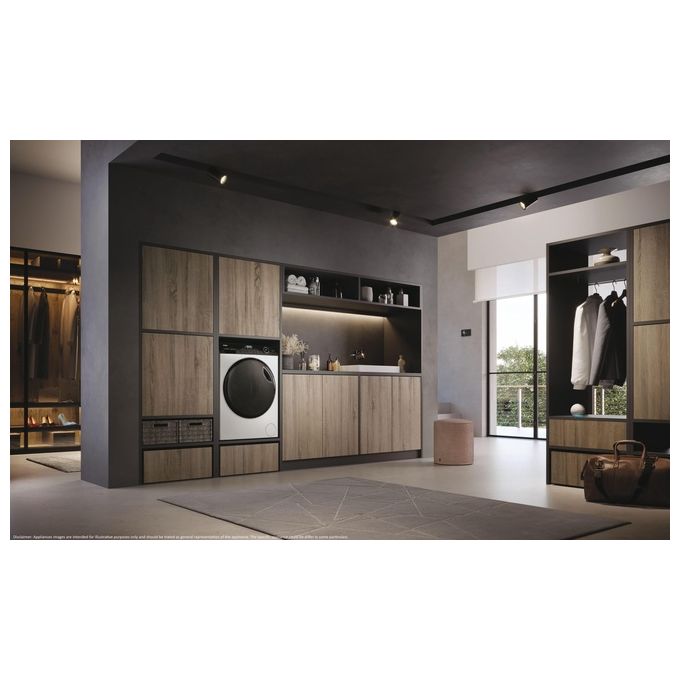 Haier HWD100-B14959U1 I-Pro Serie 5 Lavasciuga Frontale 10-6 Kg 1400 rpm Classe A Wi-Fi hOn I-Refresh ABT (85x60x53 cm) colore Bianco