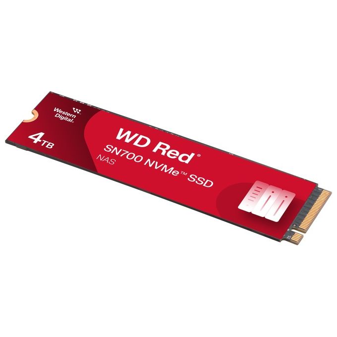 Western Digital WDS400T1R0C-68BDK0 WD Red SN700 NVMe SSD M.2 4 TB PCI Express 3.0 velocita' lettura 3400 MB-s velocita' scrittura 3100 MB-s colore Nero