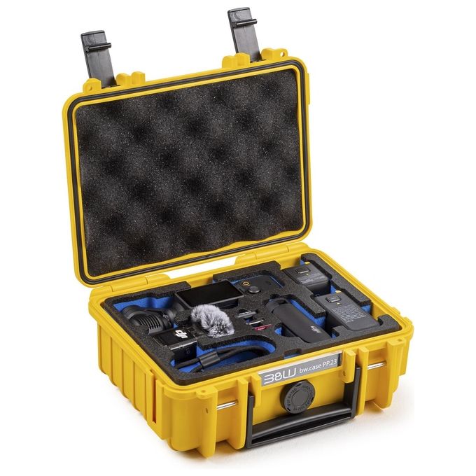 BandW Cases PP.23.Y.POCKET3 Custodia Rigida per DJI Osmo Pocket 3 Creator Combo Materiale Polipropilene (PP) Schiuma Interna IP67 colore Giallo