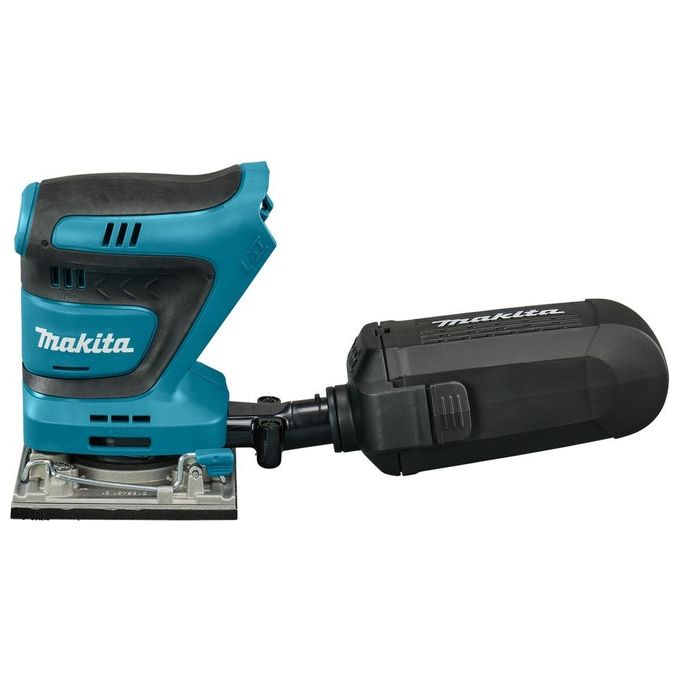 Makita DBO484Z Levigatrice Orbitale a Batteria 18 V 11000-14000 OPM con Velocita' Regolabile e Sistema Velcro colore Nero Blu