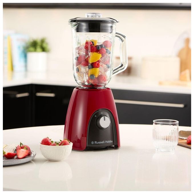 Russell Hobbs 27120-56 Desire Frullatore da tavolo 1.5 L 650 W 2 velocita' funzione pulse lame inox senza BPA colore Rosso