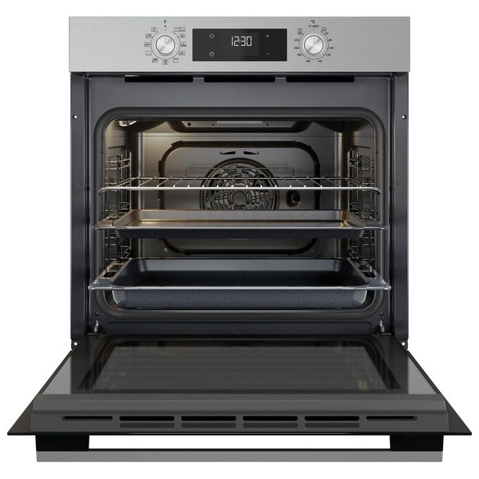 Whirlpool OMK58HU0X Elements Forno da incasso Elettrico Ventilato Multifunzione 71 L Classe A+ Grill Autopulizia Idrolitica (60x60x55 cm) colore Inox