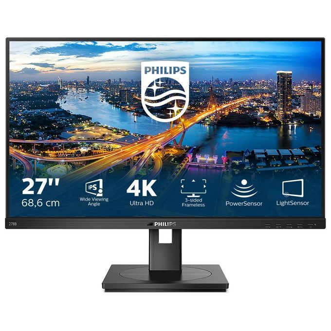 Philips Monitor 27'' LED B Line 278B1-00 3840 x 2160 Ultra HD 4K Tempo di Risposta 4 ms
