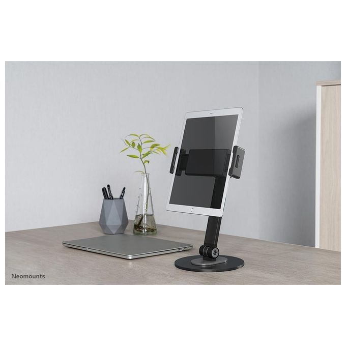 Neomounts DS15-540BL1 Supporto per Tablet Universale Regolabile 360° Altezza 330 mm Rotazione 104° Inclinazione 270° colore Nero