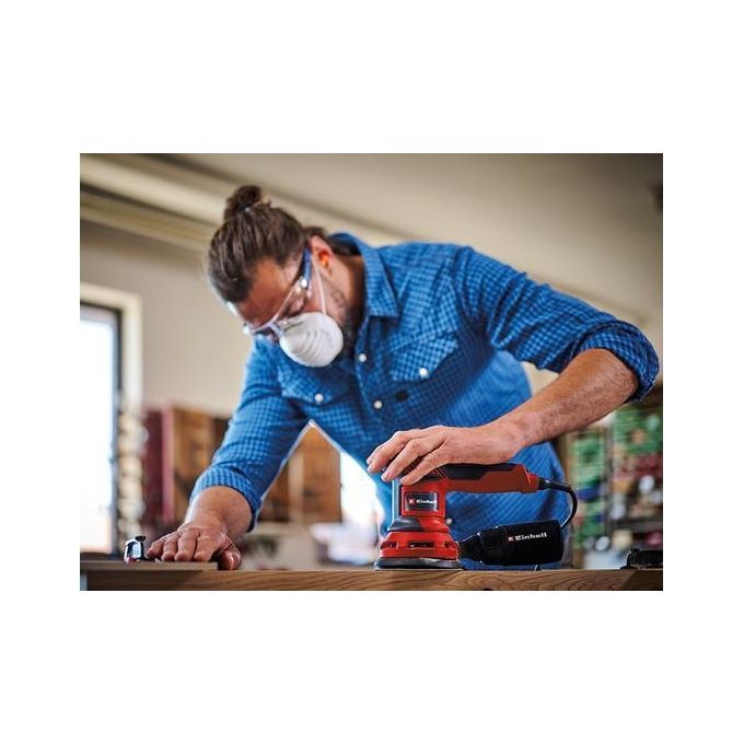 Einhell 4462005 TC-RS 425 E Levigatrice Rotorbitale 425W 125 mm 26000 OPM 6 velocita' colore Rosso