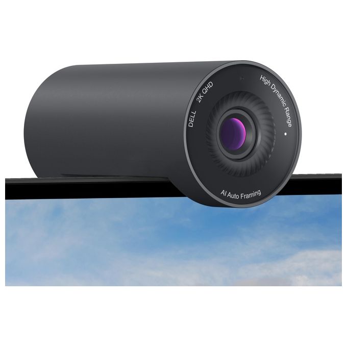 Dell WB5023 Pro Webcam 2K QHD 2560x1440 60fps USB 2.0 Autofocus Zoom 4x Microfono colore Nero