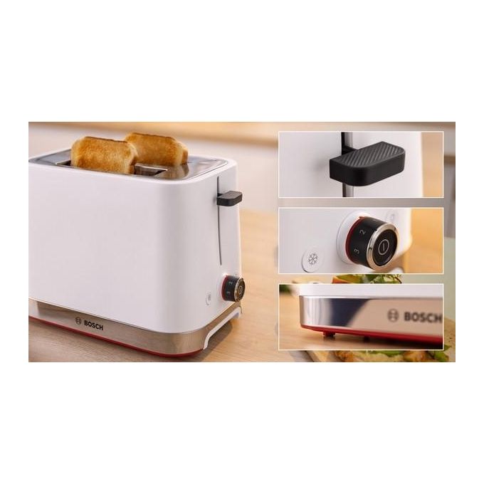 Bosch TAT4M221 MyMoment Tostapane 2 Fette 950 W Bianco
