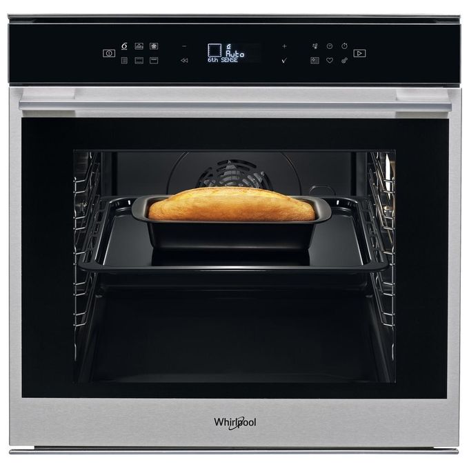 Whirlpool W7OM44S1P Forno Elettrico Multifunzione da Incasso Autopulente Pirolitico Capacita' 73 Litri Classe energetica A+ Tecnologia Sesto Senso Ready2cook Cook4 Cook3 8 Funzioni 60 cm Nero
