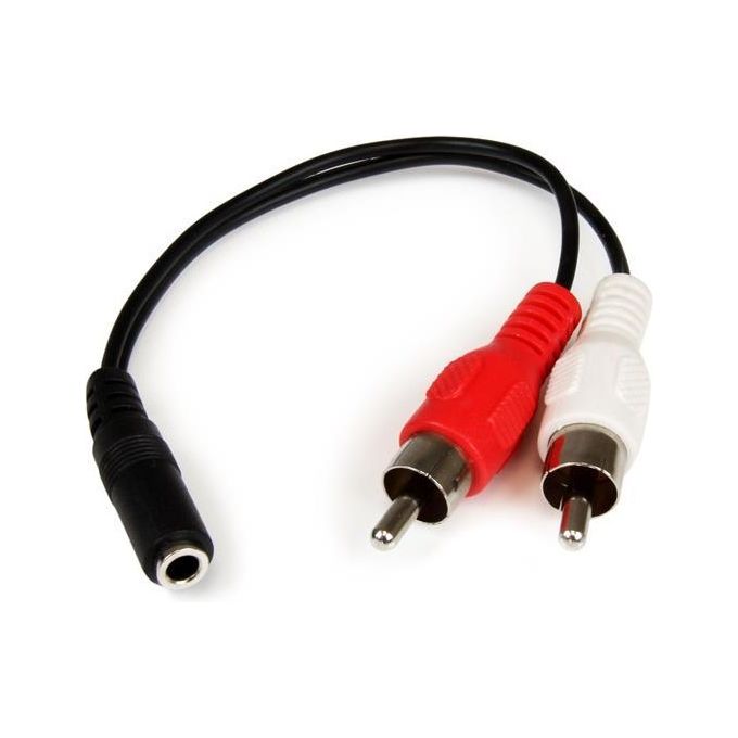 StarTech Cavo Audio Stereo Mini Jack Femmina da 3 5mm a 2 Rca Maschio