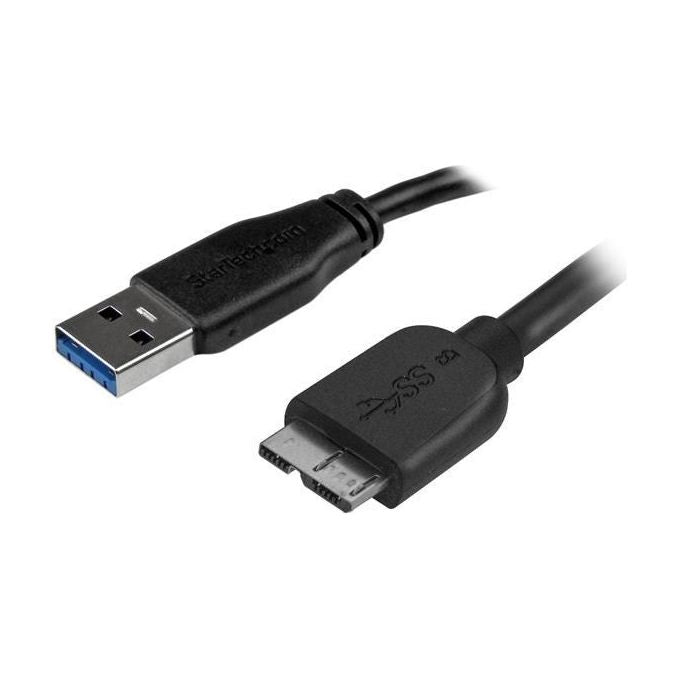 StarTech Cavo USB 3.0 Tipo A a Micro B slim - Connettore USB3.0 A a Micro B slim SuperSpeed M-M - 50cm
