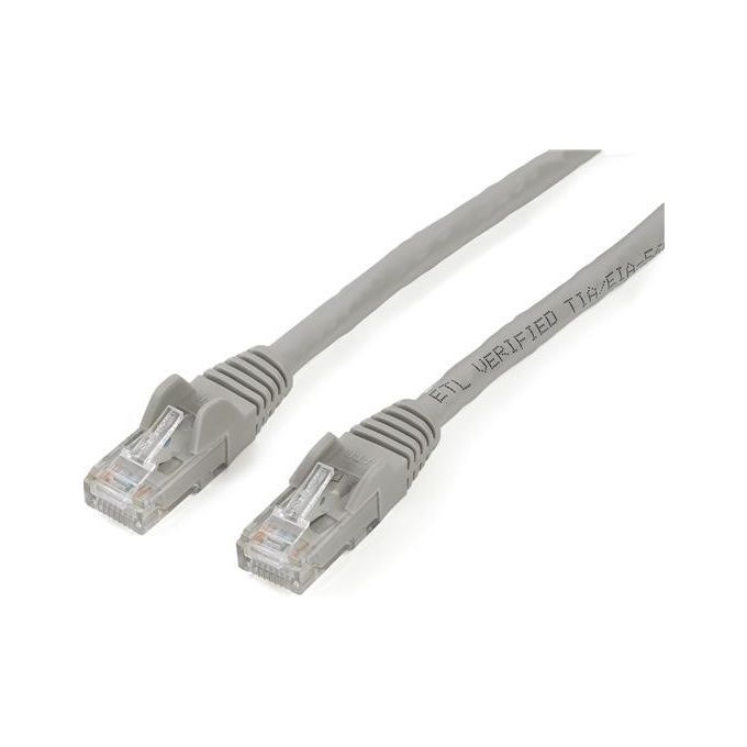StarTech.com 2m Cat6 Gray Snagless Gigabit Ethernet Rj45 cavo maschio maschio