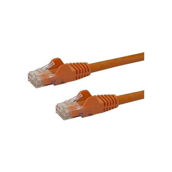 StarTech.com 2m Cat6 Orange Snagless Gigabit Ethernet Rj45 cavo maschio maschio