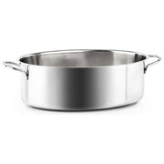 Barazzoni 266117000 Bonita Casseruola Ovale 2 Manici 32 cm Capacita' 5,5 L Acciaio Inox Termoradiante per Tutte le Fonti di Calore incluso Induzione colore Acciaio inox