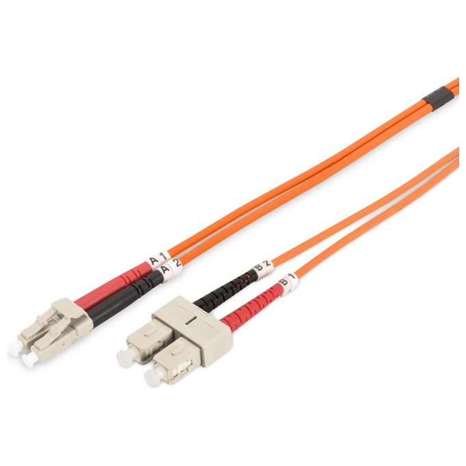 Digitus cavo fibra ottica lc a sc multimode duplex 50-125 mt.10 (al-5lcsc-10i)