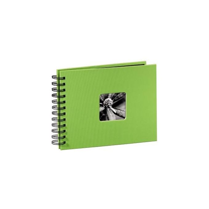 Hama Fine Art Album Fotografico e Portalistino a Spirale  Kiwi 24x17cm 50 Pagine Nere