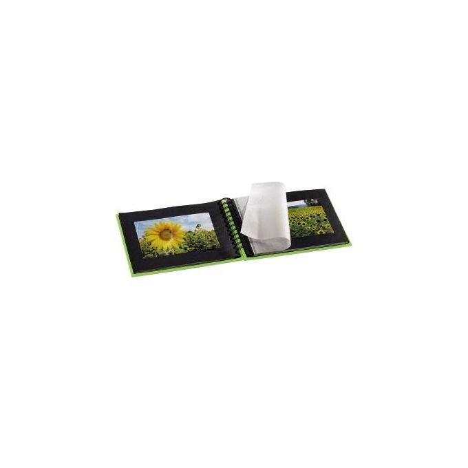 Hama Fine Art Album Fotografico e Portalistino a Spirale  Kiwi 24x17cm 50 Pagine Nere