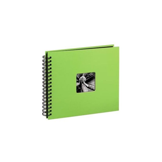 Hama Fine Art Album Fotografico e Portalistino a Spirale Kiwi 28x24cm 50 Pagine Nere