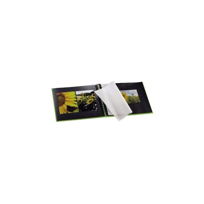 Hama Fine Art Album Fotografico e Portalistino a Spirale Kiwi 28x24cm 50 Pagine Nere