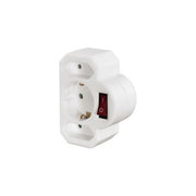 Hama Ciabatta con Interruttore Arcas 3-Fold Bianco