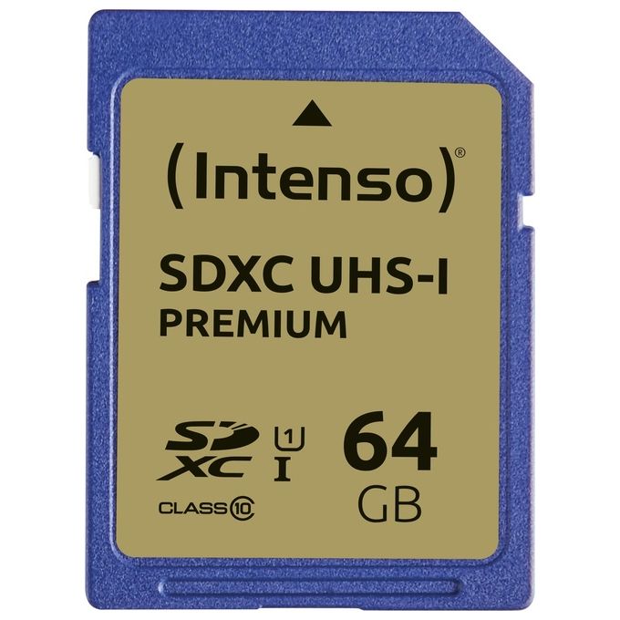 Intenso 3421490 Memoria Flash 64Gb SDXC UHS-I Classe 10