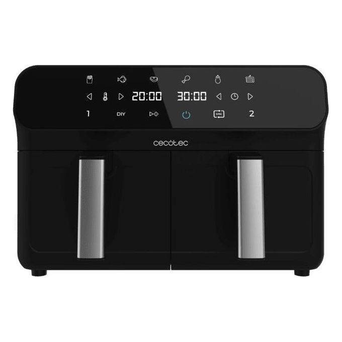 Cecotec 03489 Advance 9000 Friggitrice ad aria 9 L 2800 W 8 programmi Touch colore Nero Acciaio inox