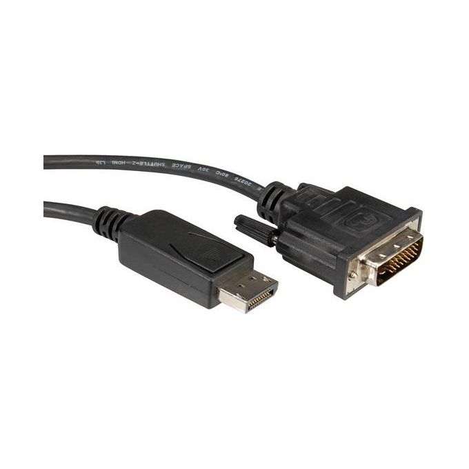 ITB Cavo e Adattatore Video 2mt Dvi-D Displayport Nero