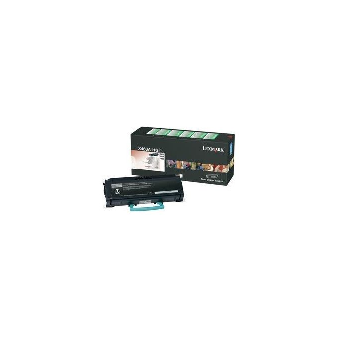 Lexmark X463A11G Cartuccia Toner Originale Nero Resa 3500 pagine per X463 X464 X466 colore Nero