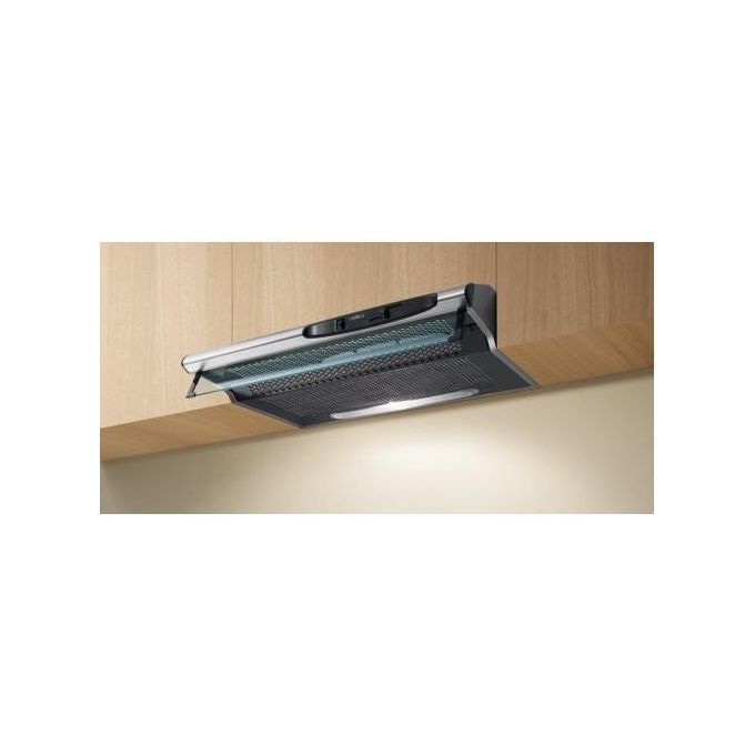 Elica Concorde WH-F-60 - Cappa sottopensile aspirante 60 cm, 250 m³-h, Classe D, 59 dB, Comandi meccanici, 2 velocita', Filtro antigrasso in alluminio, Illuminazione alogena, Bianco