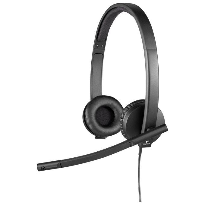 Logitech H570e Cuffie con Microfono USB Cancellazione di Rumore Compatibili con PC-Mac-Laptop