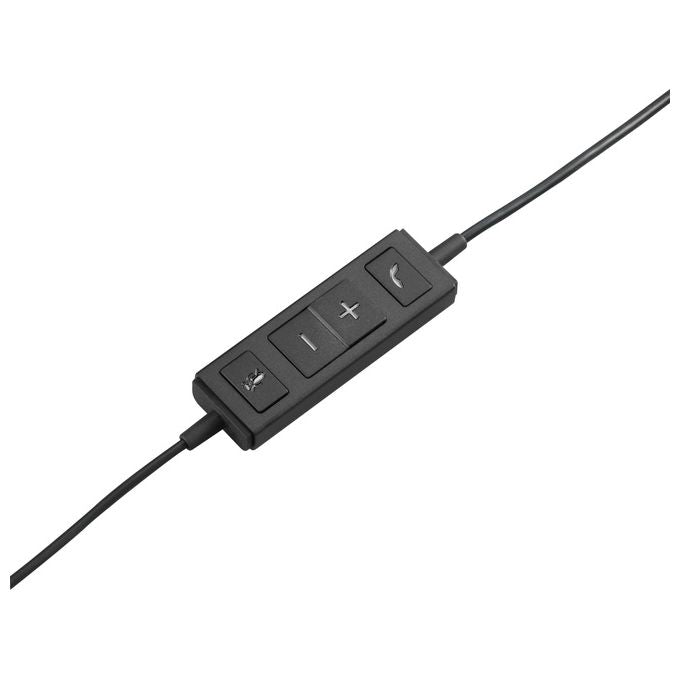 Logitech H570e Cuffie con Microfono USB Cancellazione di Rumore Compatibili con PC-Mac-Laptop