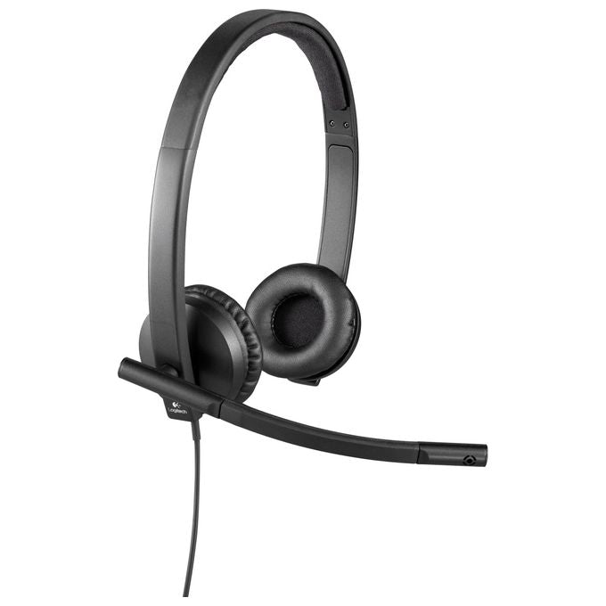 Logitech H570e Cuffie con Microfono USB Cancellazione di Rumore Compatibili con PC-Mac-Laptop