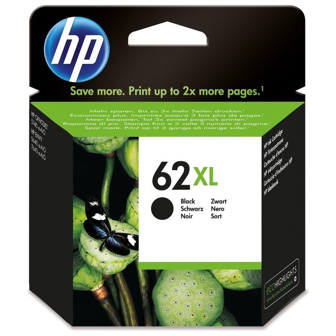 HP C2P05AE Cartuccia inchiostro nero ad alta capacita' 62XL con 600 ml e resa 600 pagine colore Nero